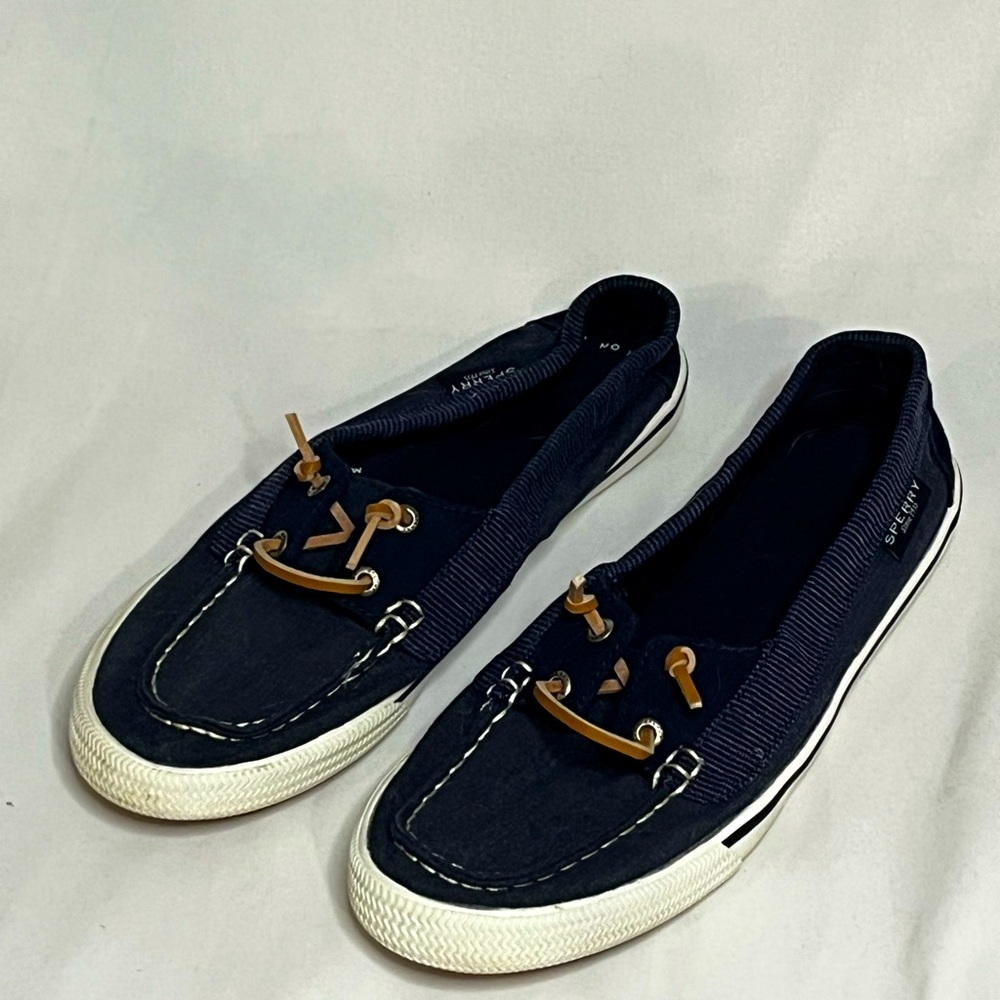 Navy blue sperry sneakers good condition